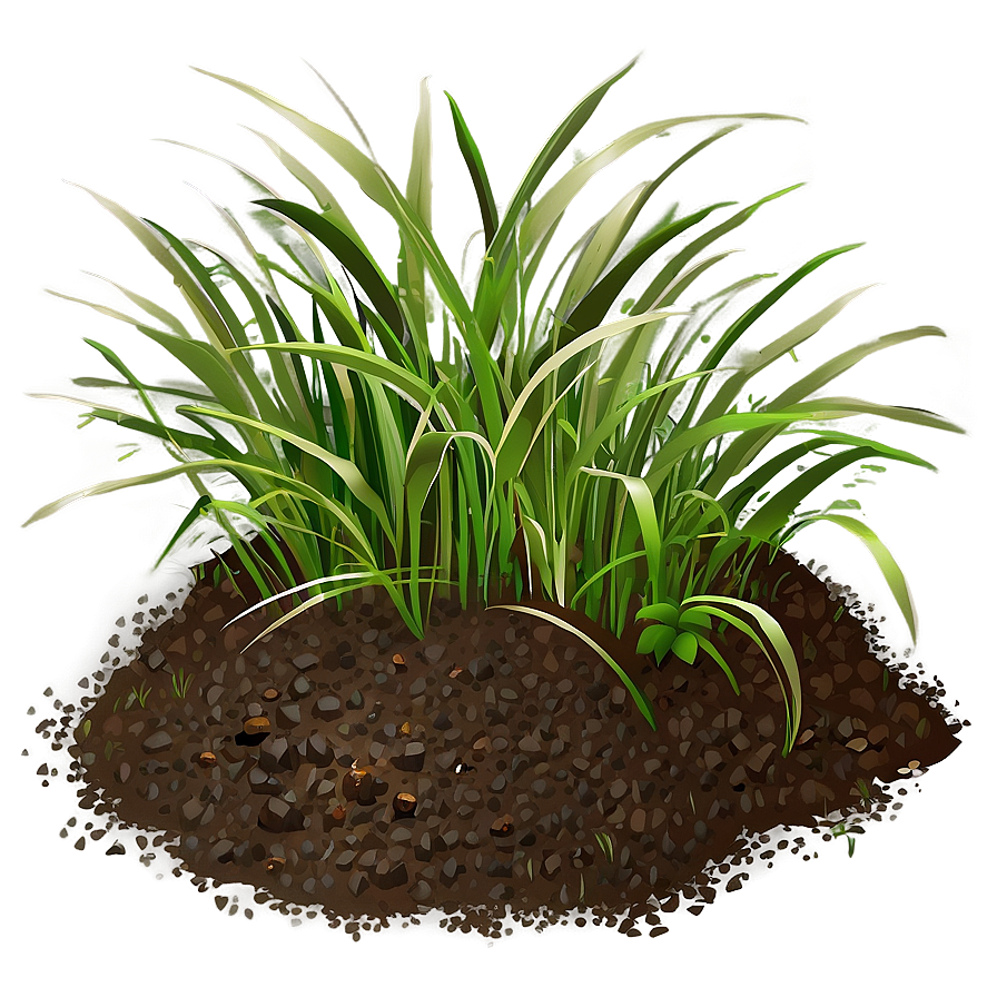 Dirt With Grass Clumps Png 93 PNG