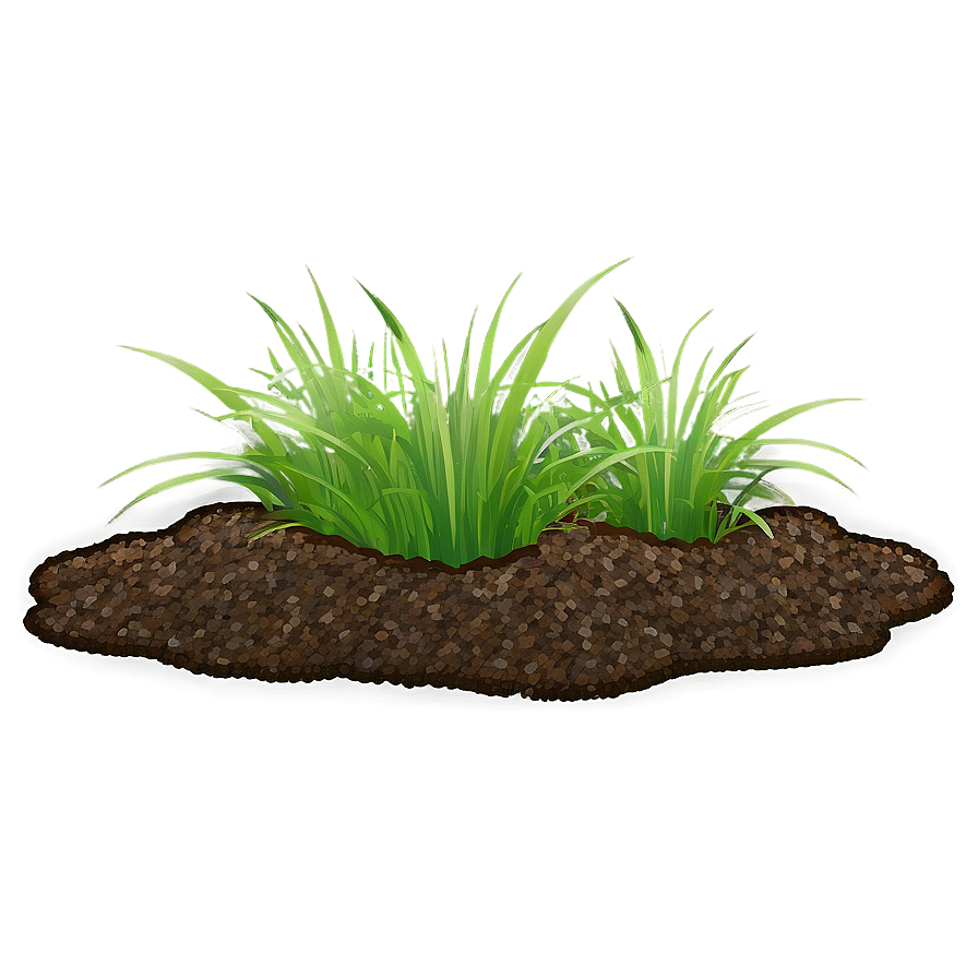 Dirt With Grass Clumps Png Wxs PNG