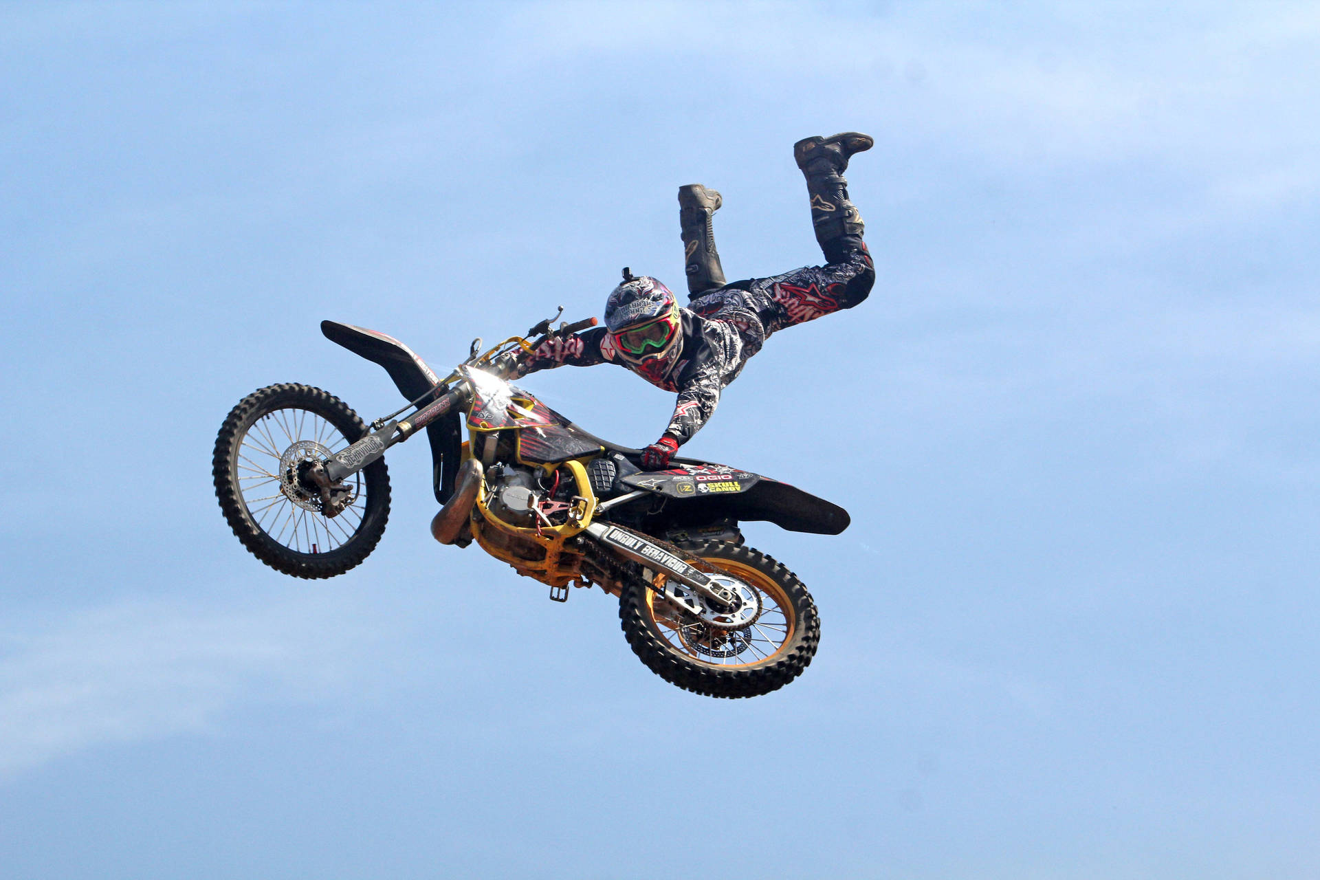 Trucode Motocross En El Aire Fondo de pantalla