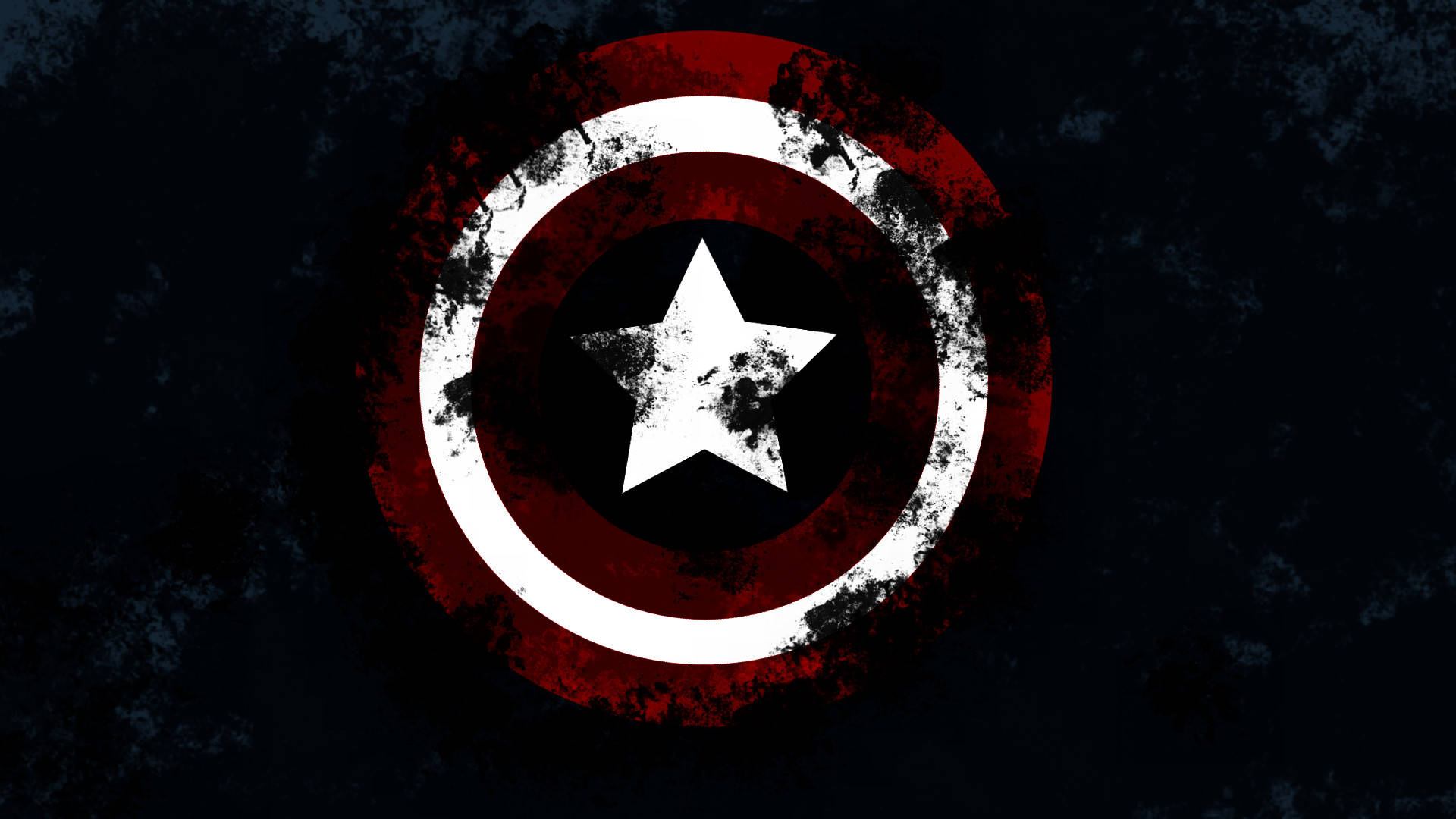 Beskidt Captain America skjold tapet Wallpaper