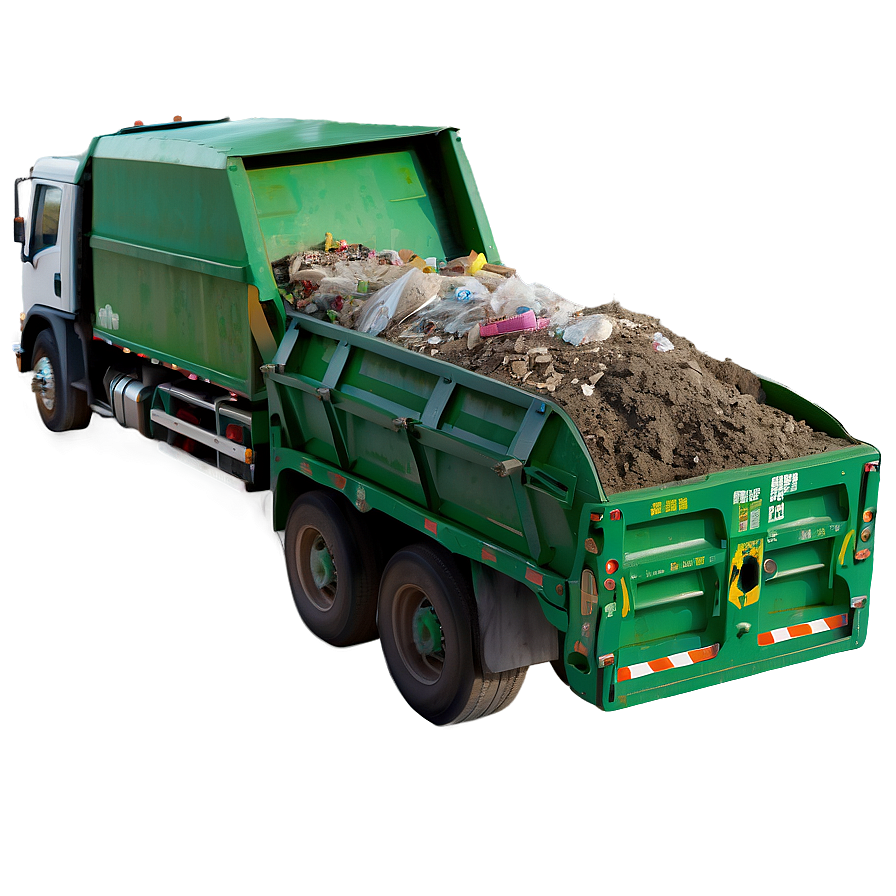 Dirty Garbage Truck Png 06202024 PNG