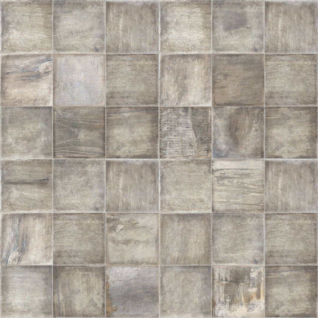 Dirty Grey Brown Floor Tiles Wallpaper