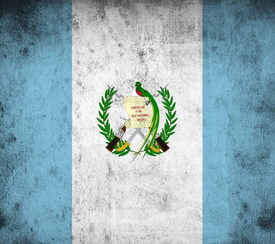 Beskidt Guatemala Flag til din computer! Wallpaper
