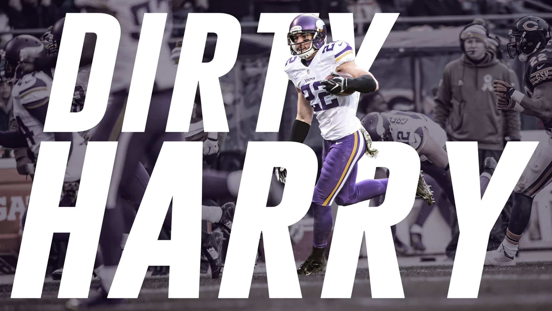 Dirty Harry Football Action Wallpaper