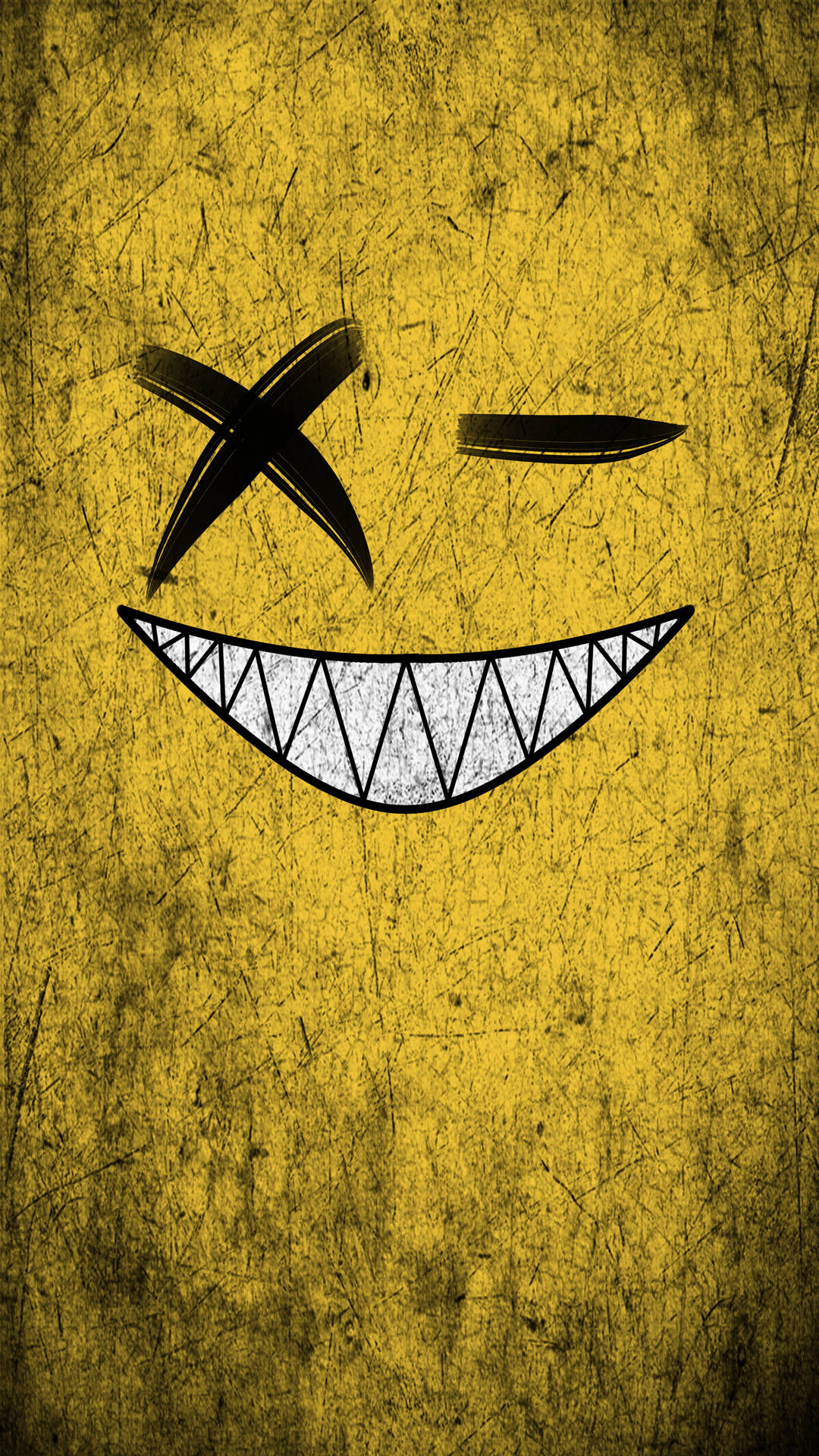 Beskidt Smiley Plain Yellow Iphone Tapet Wallpaper