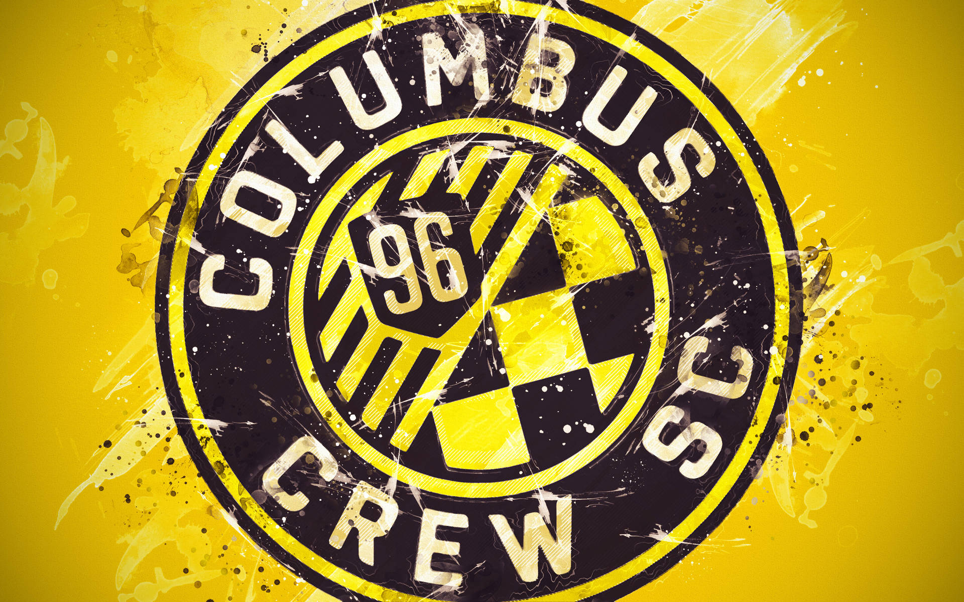 Dirty Style Design Of The Logo Of Columbus Crew Background