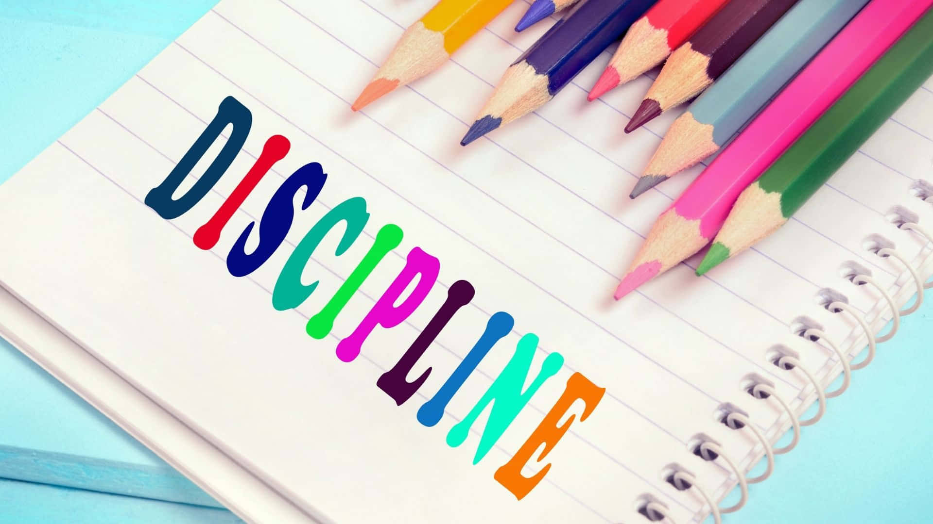 Discipline Concept Colored Pencils Wallpaper