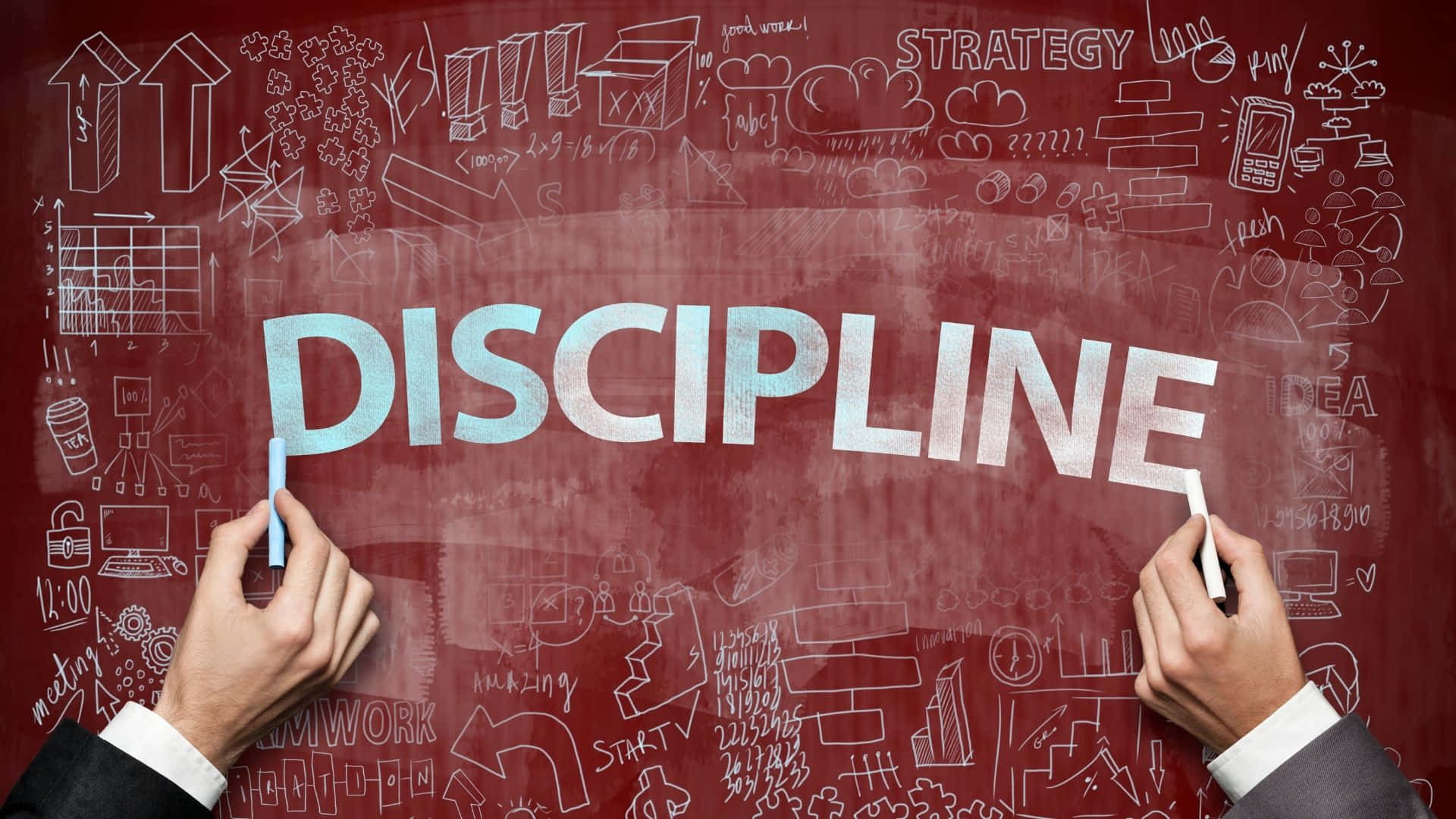 Discipline Conceptual Business Strategy Wallpaper