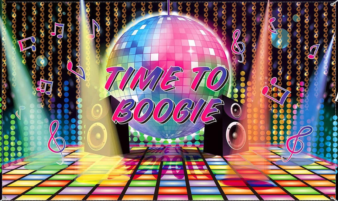 Time To Boogie Dancefloor Disco Background