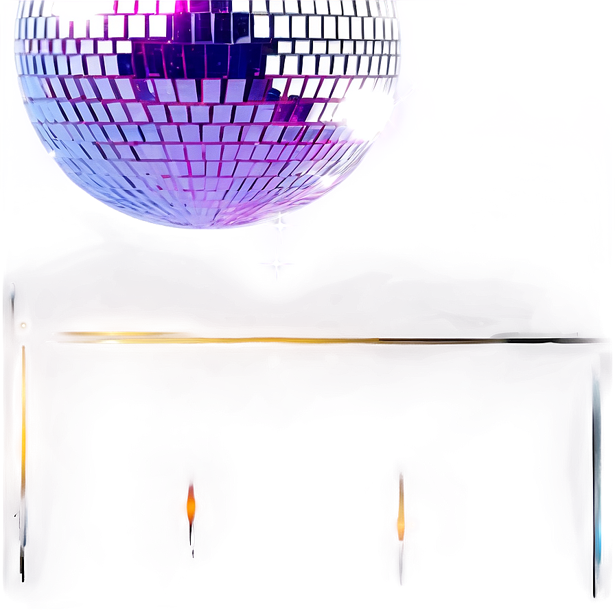 Disco Ball Reflection Artwork PNG