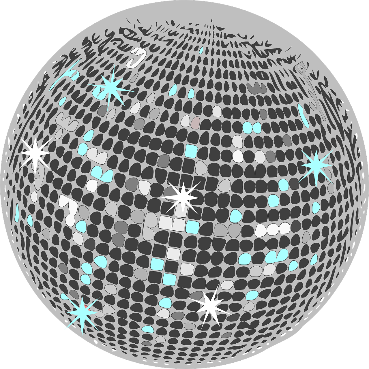 Disco Ball Sparkle Graphic PNG
