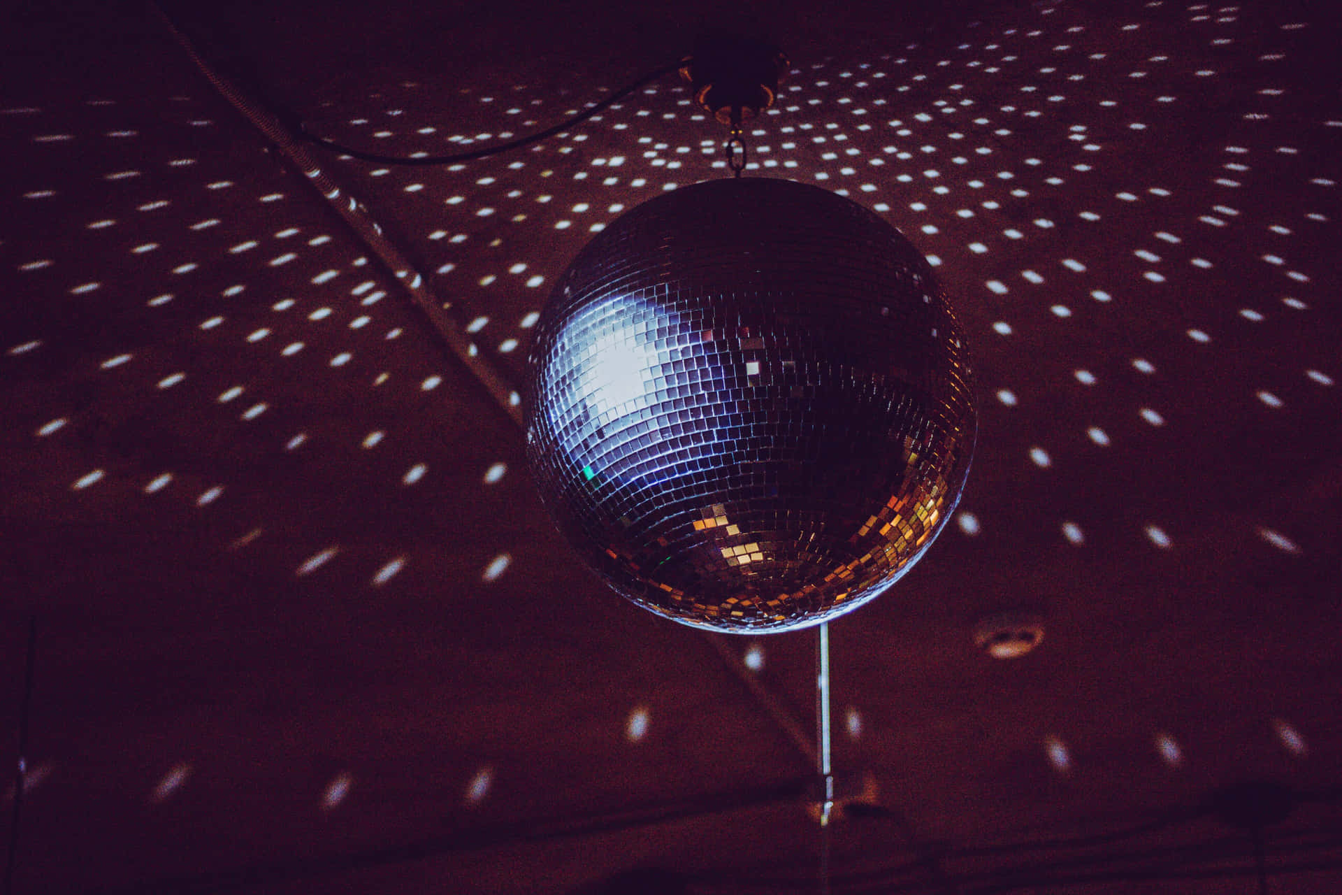 Disco Ball Sparkling Light Reflections Wallpaper