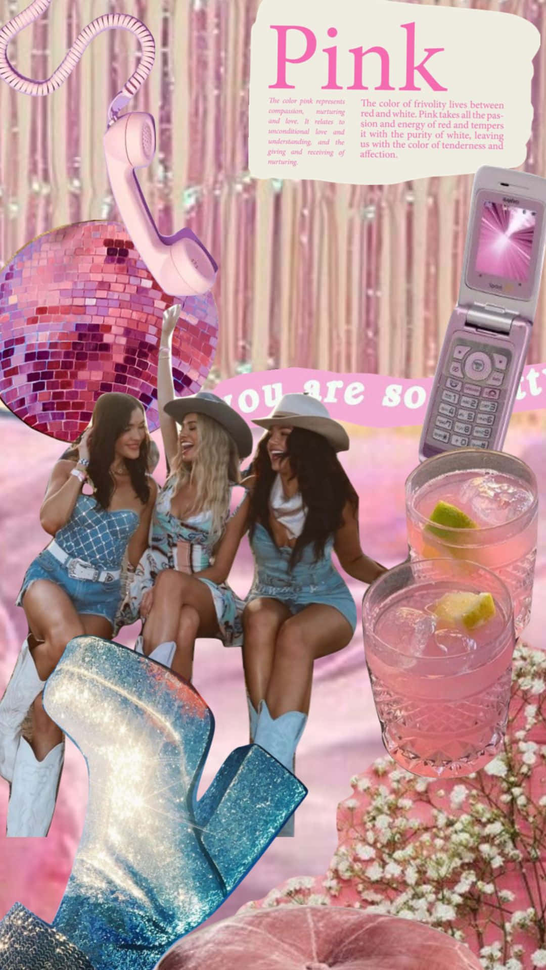 Disco Cowgirl Friends Celebration.jpg Wallpaper