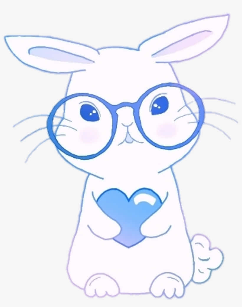Immagineprofilo Discord Di Anime Con Un Adorabile Coniglio. Sfondo