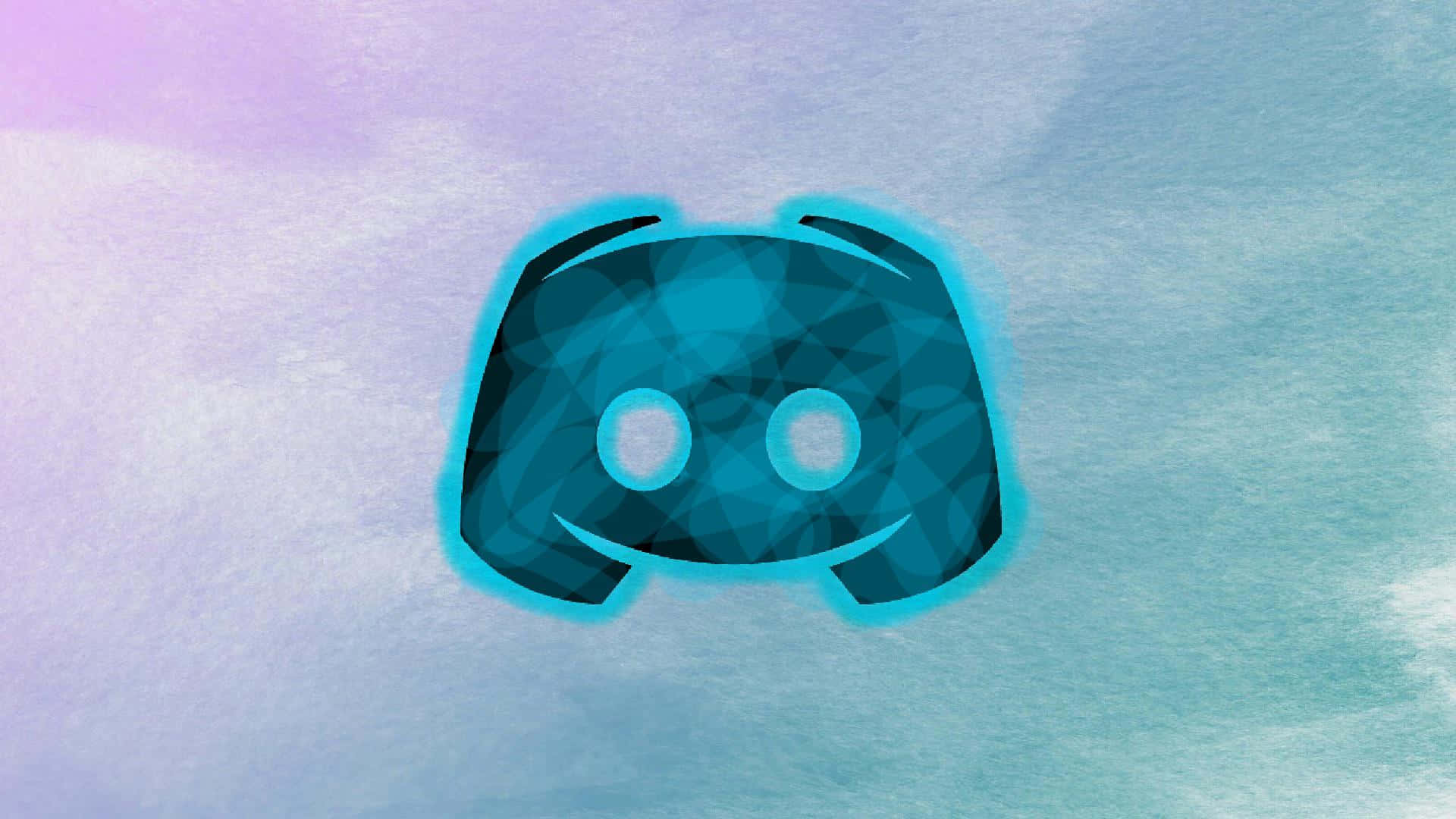 Discord Logo Blue Outline Wallpaper
