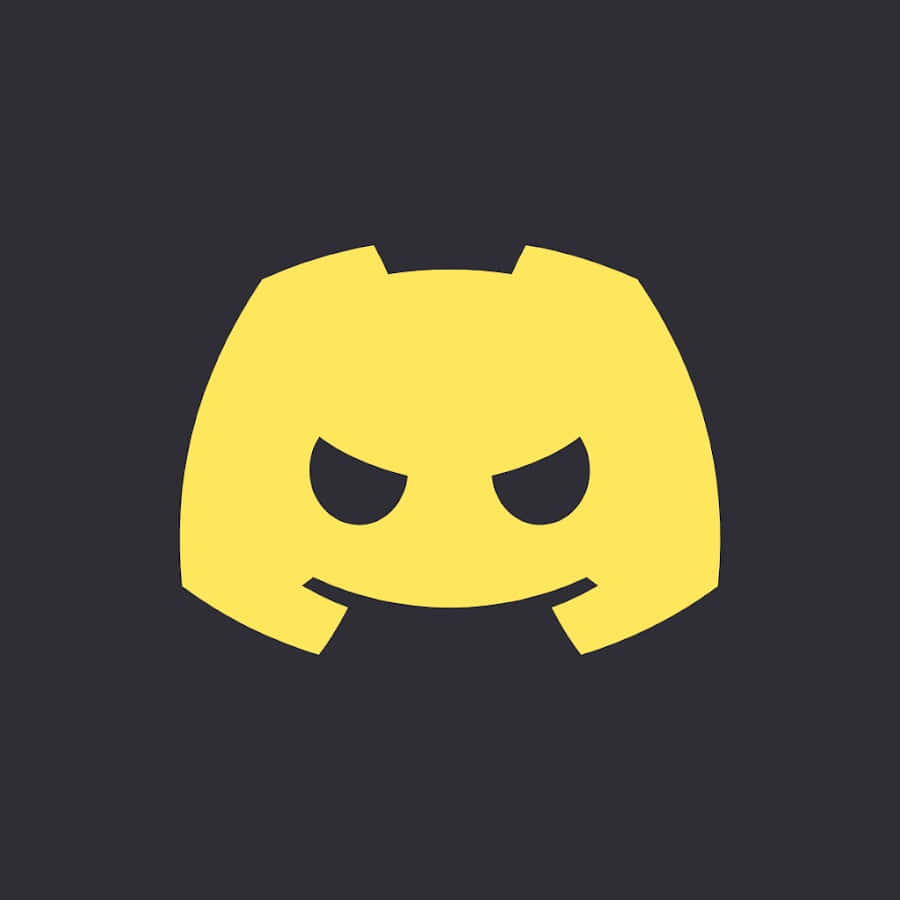 A Yellow Face With A Black Background