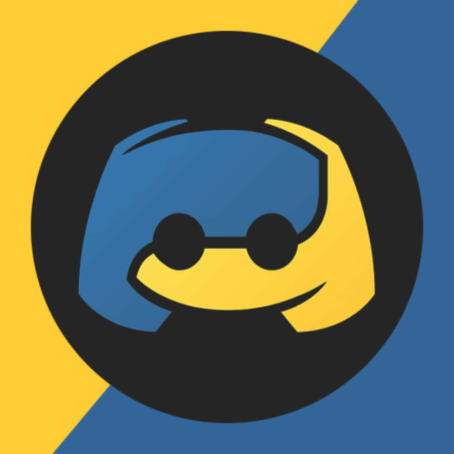 A Blue And Yellow Logo With A Yellow And Blue Circle