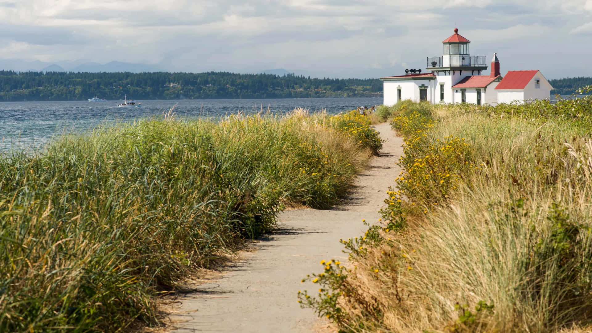 Discovery Park Lighthouse Path Seattle Wallpaper