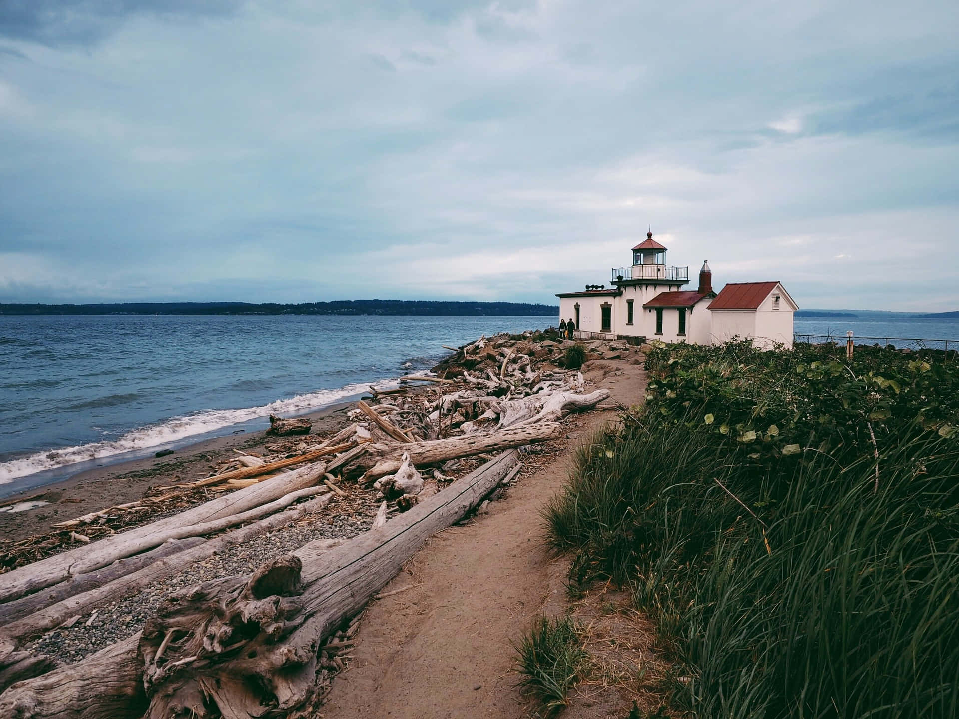 Discovery Park Lighthouse Seattle Wallpaper