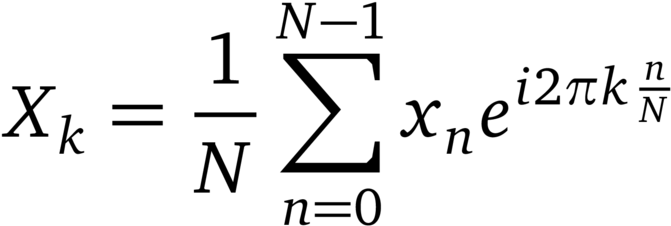 Discrete Fourier Transform Equation PNG