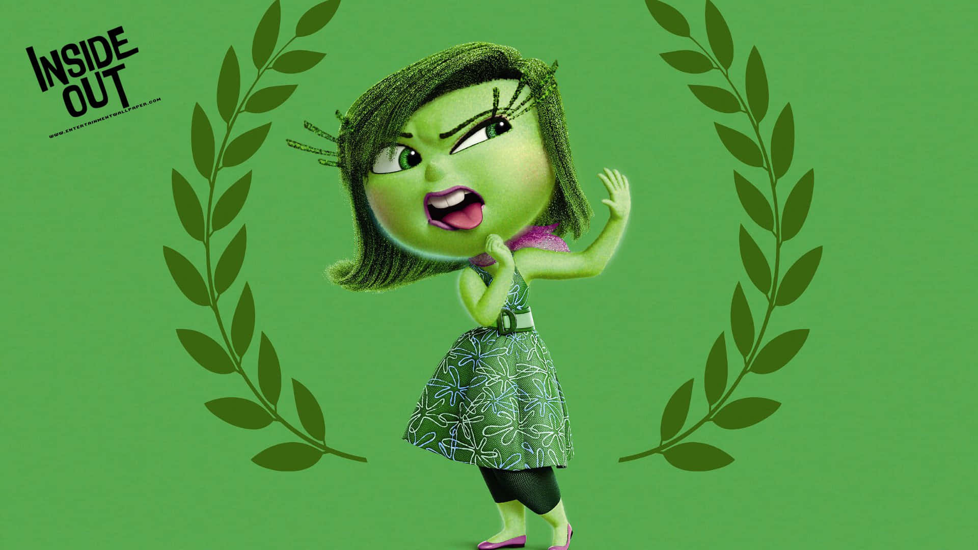 Disgust Emotion Inside Out Character Wallpaper