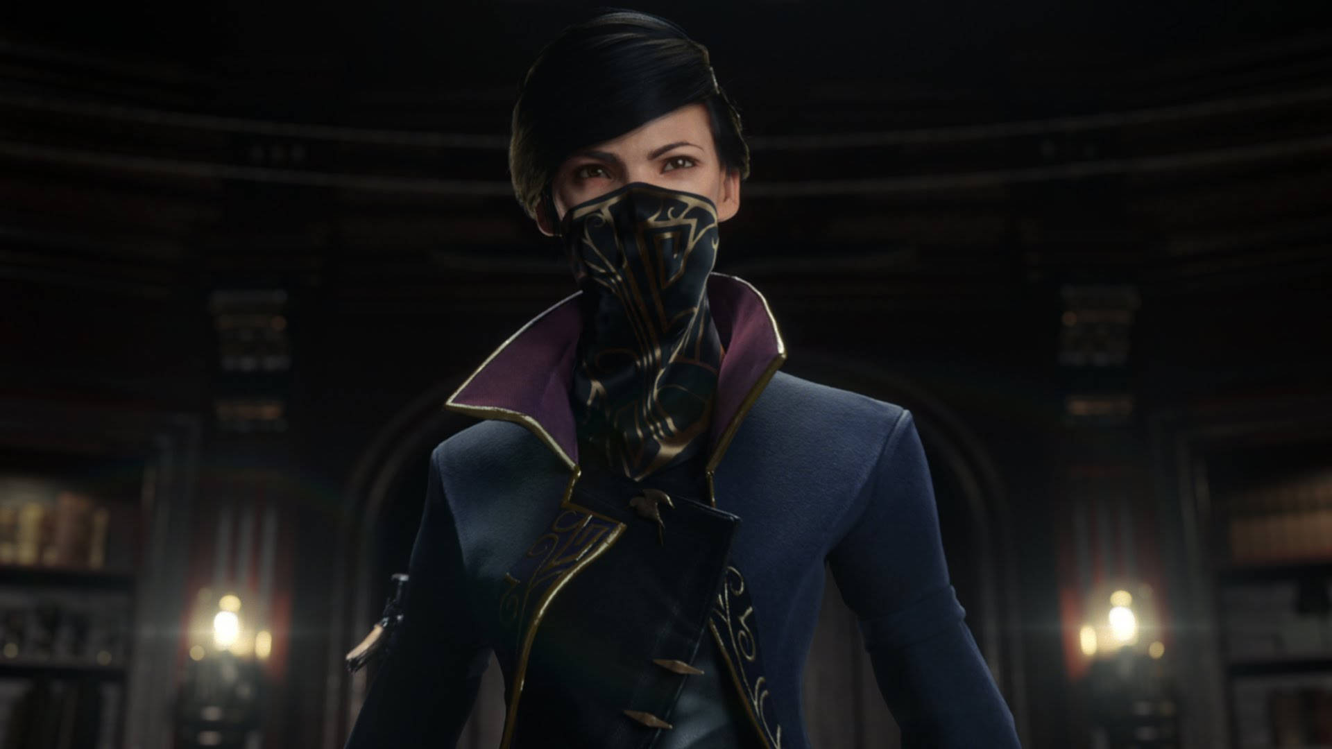 Dishonored 2 Emily Kaldwin In Building Wallpaper
