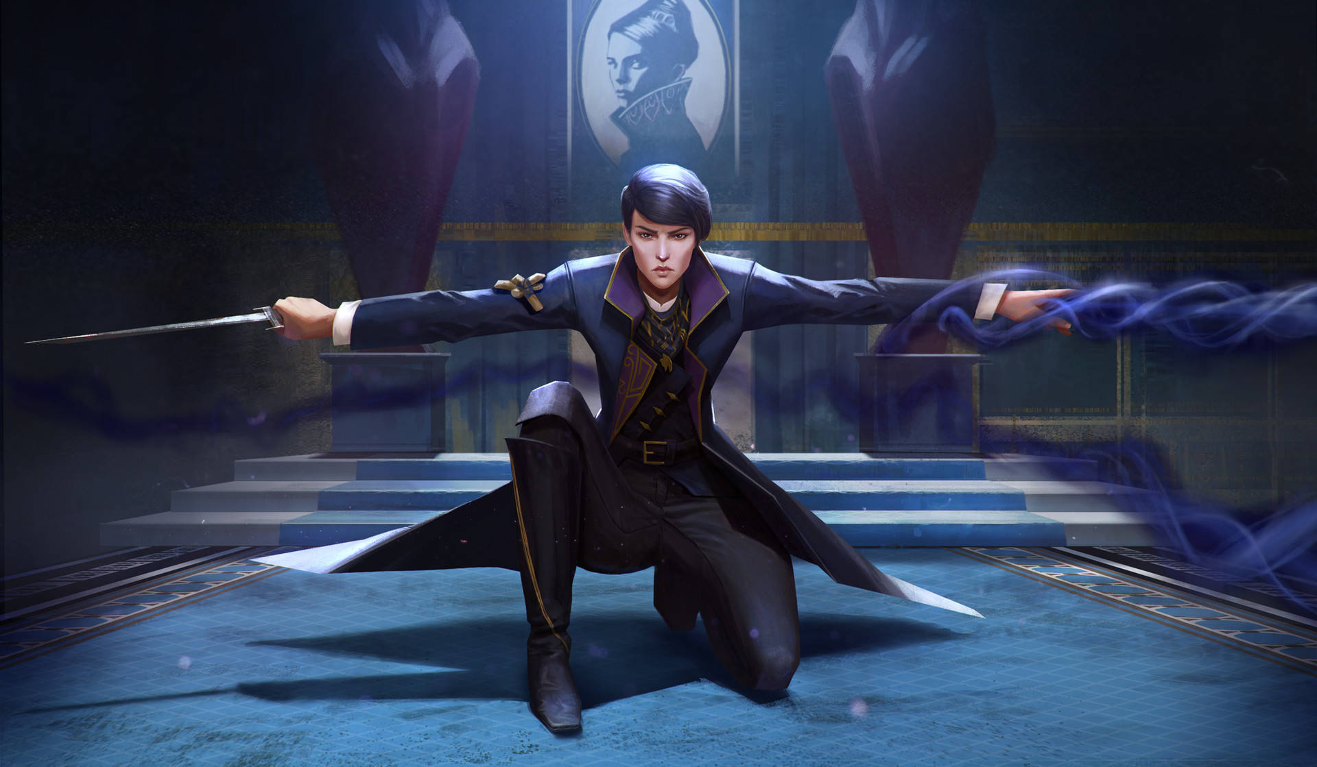 Dishonored 2 Emily Kaldwin In Throne Room Wallpaper