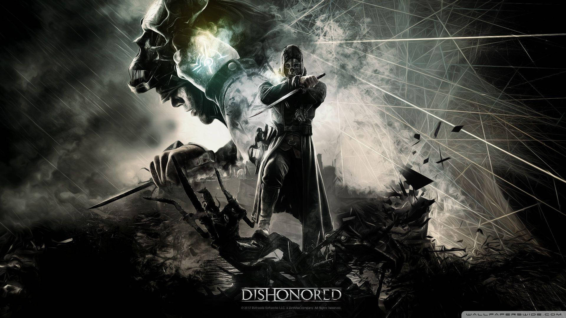 Dishonored Corvo Abstract Illustration Wallpaper