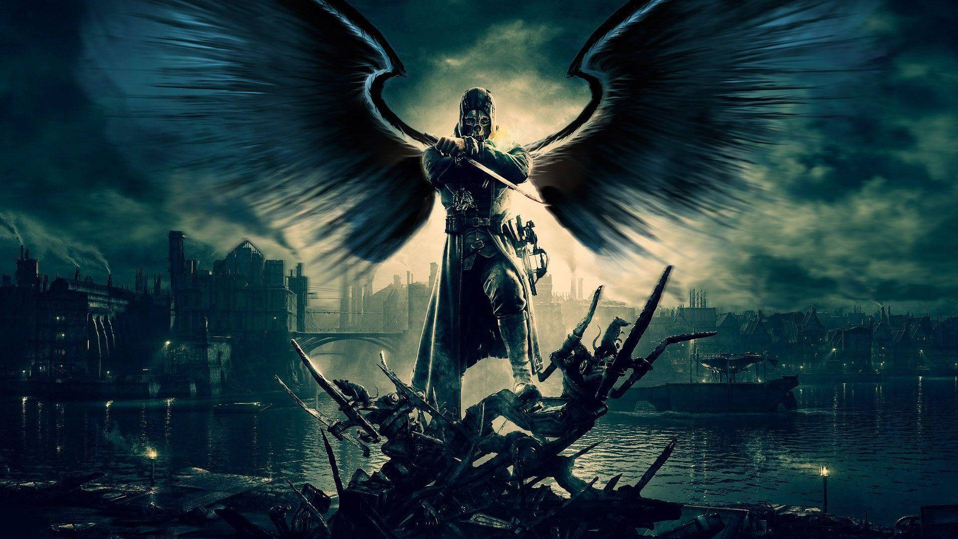 Dishonored Corvo Dark Angel Wallpaper