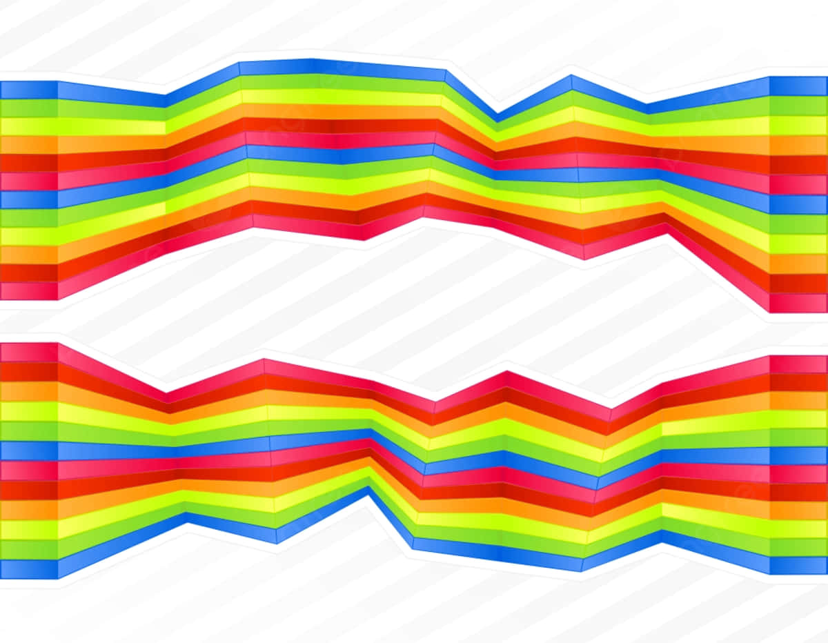 Disjointed Rainbow Horizontal Lines Wallpaper