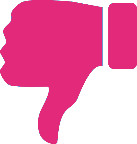 Dislike Thumb Down Silhouette PNG