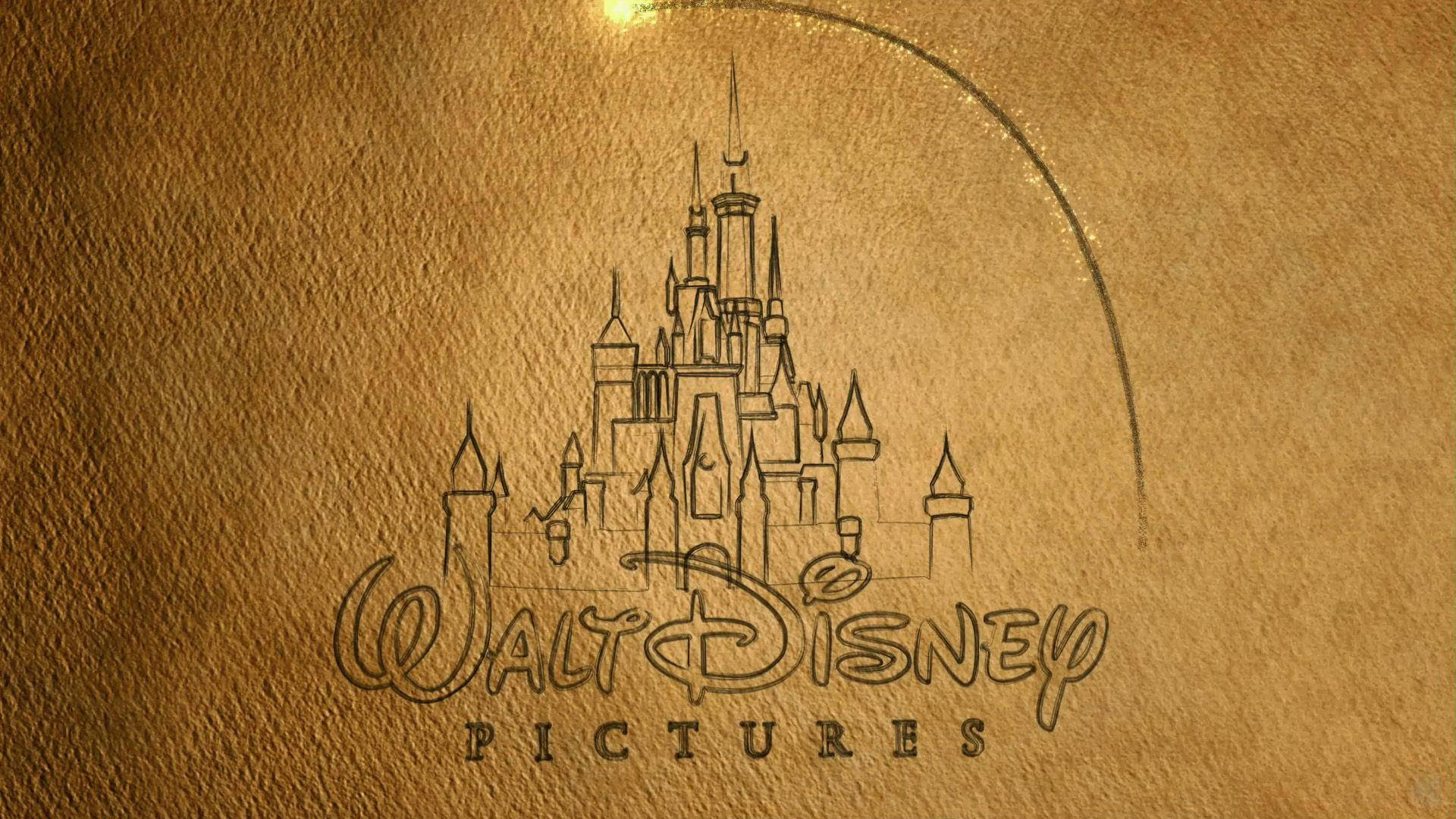 Disney 1920x1080 Hd Walt Disney Pictures Logo Parchment Wallpaper