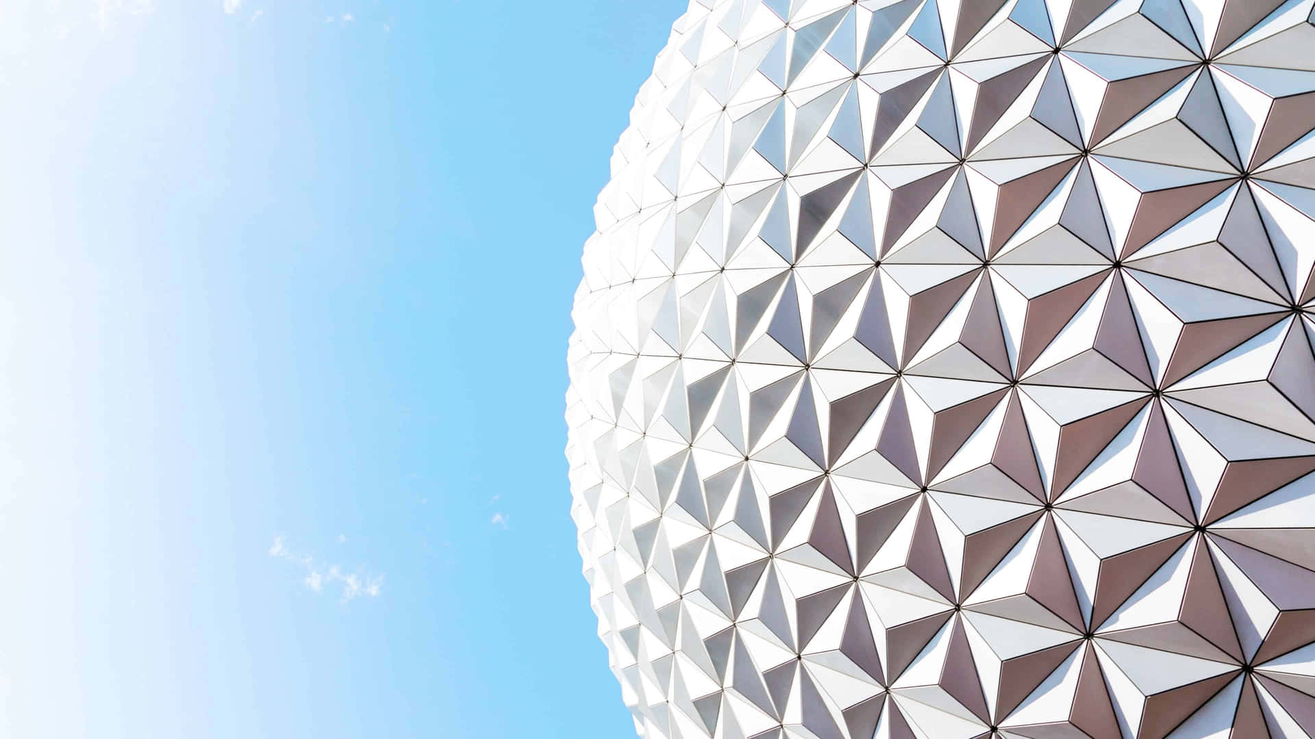 A White Ball With A Blue Sky Wallpaper