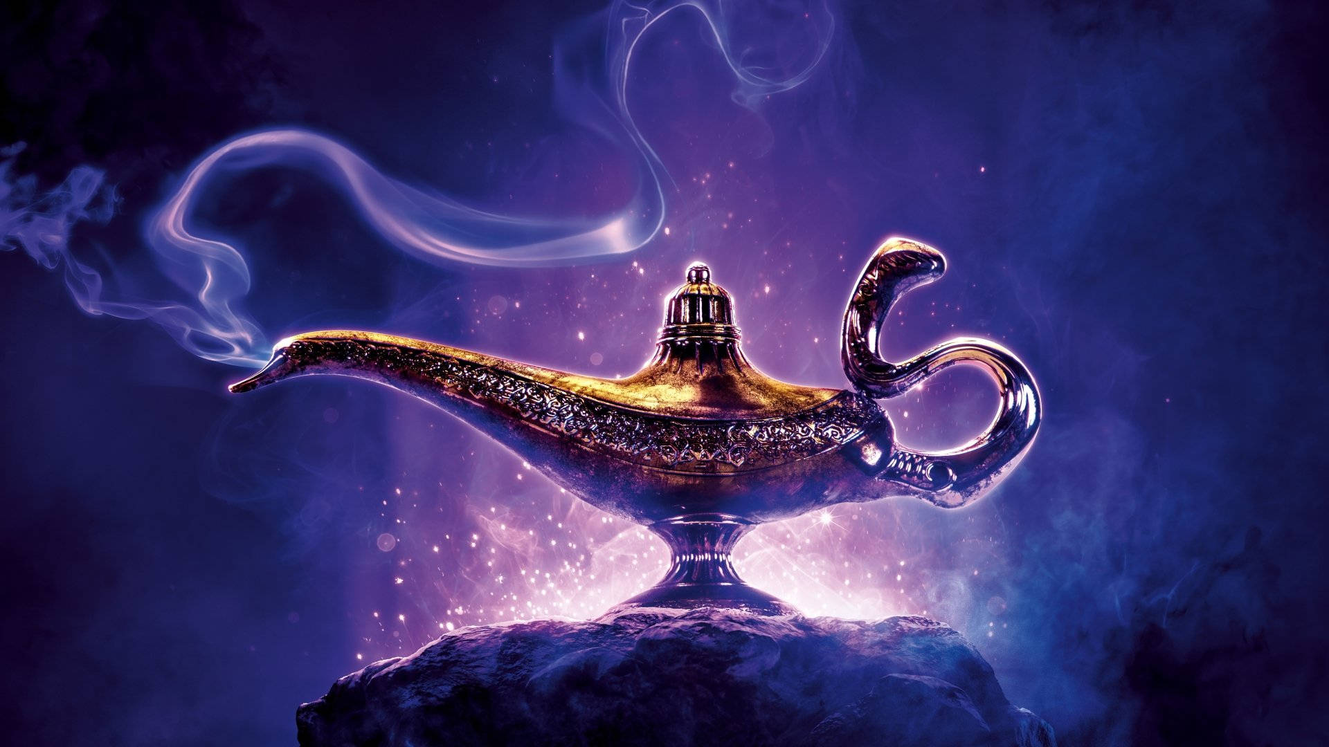 Disney Aladdin Genie Lamp wallpaper