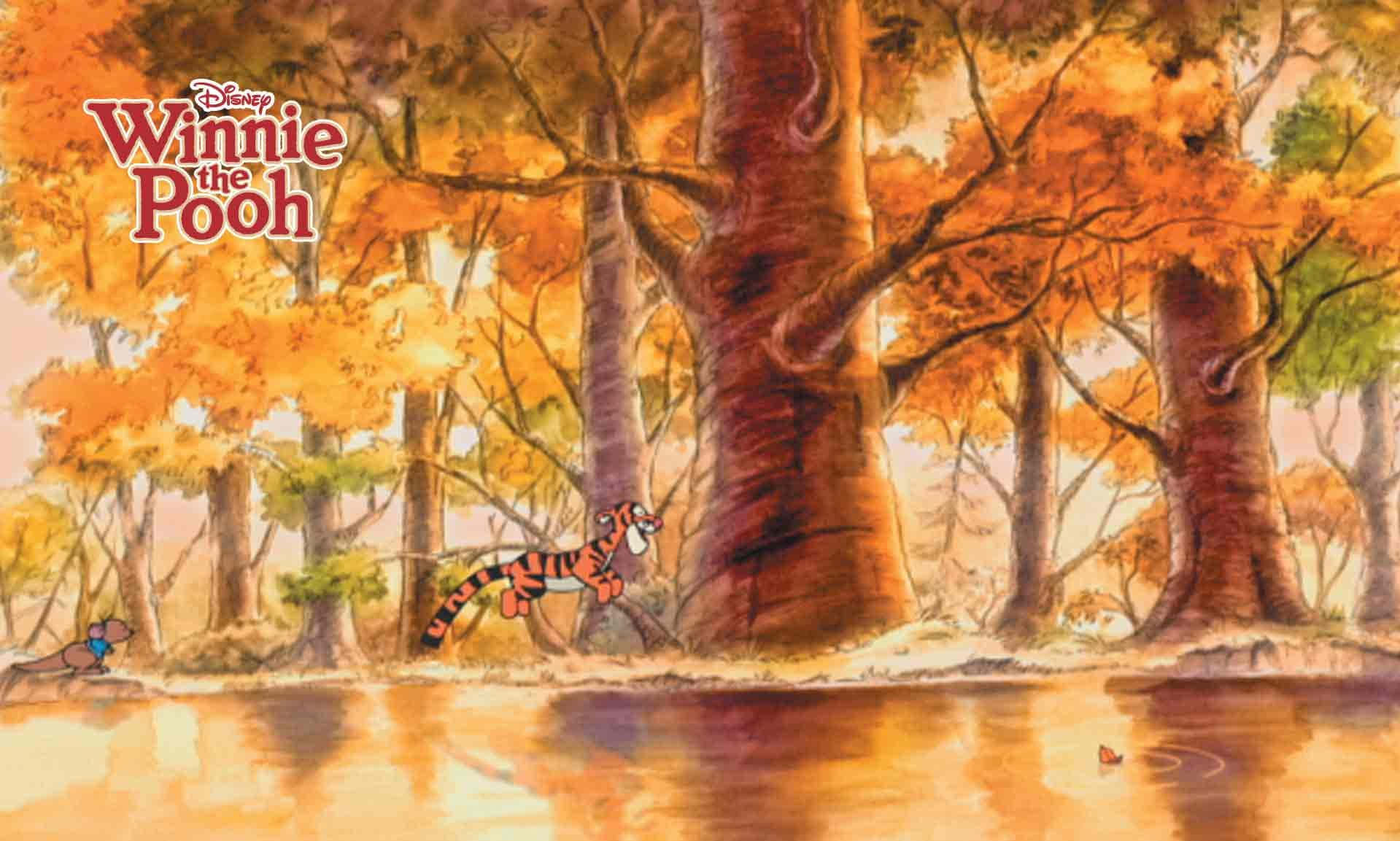 A Scenic Disney Autumn Wonderland Wallpaper