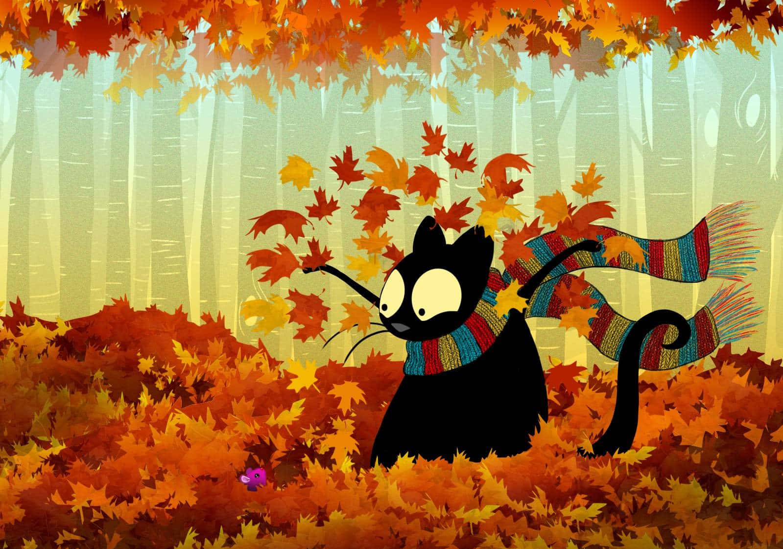 Enjoy fall in the magical world of Disney Wallpaper