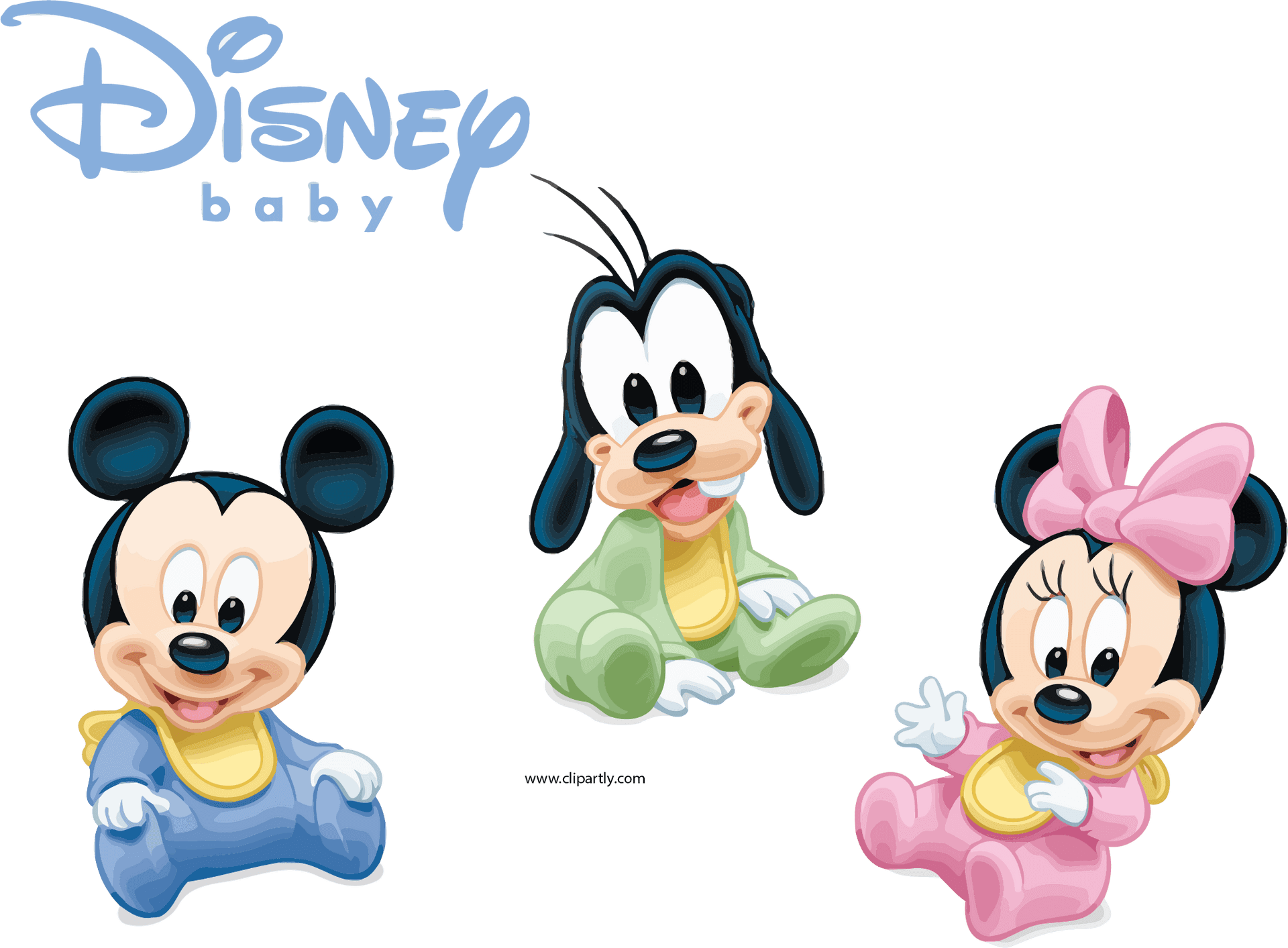 Disney Baby Characters Mickey Friends PNG