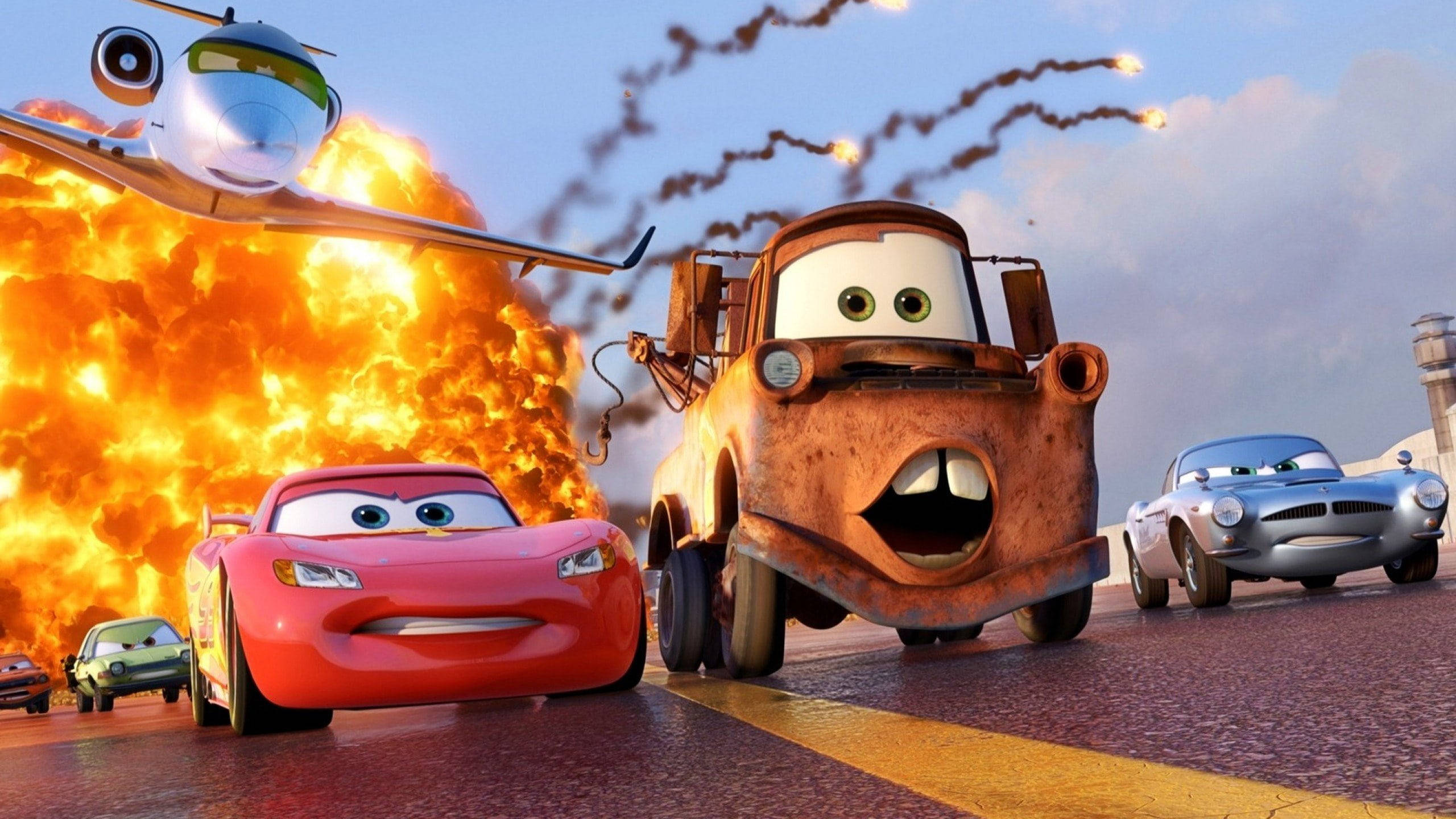 Disney Cars Explosion Wallpaper