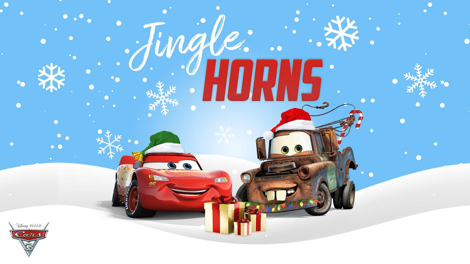 Exciting Holiday fun with Disney Cars Characters Wallpaper