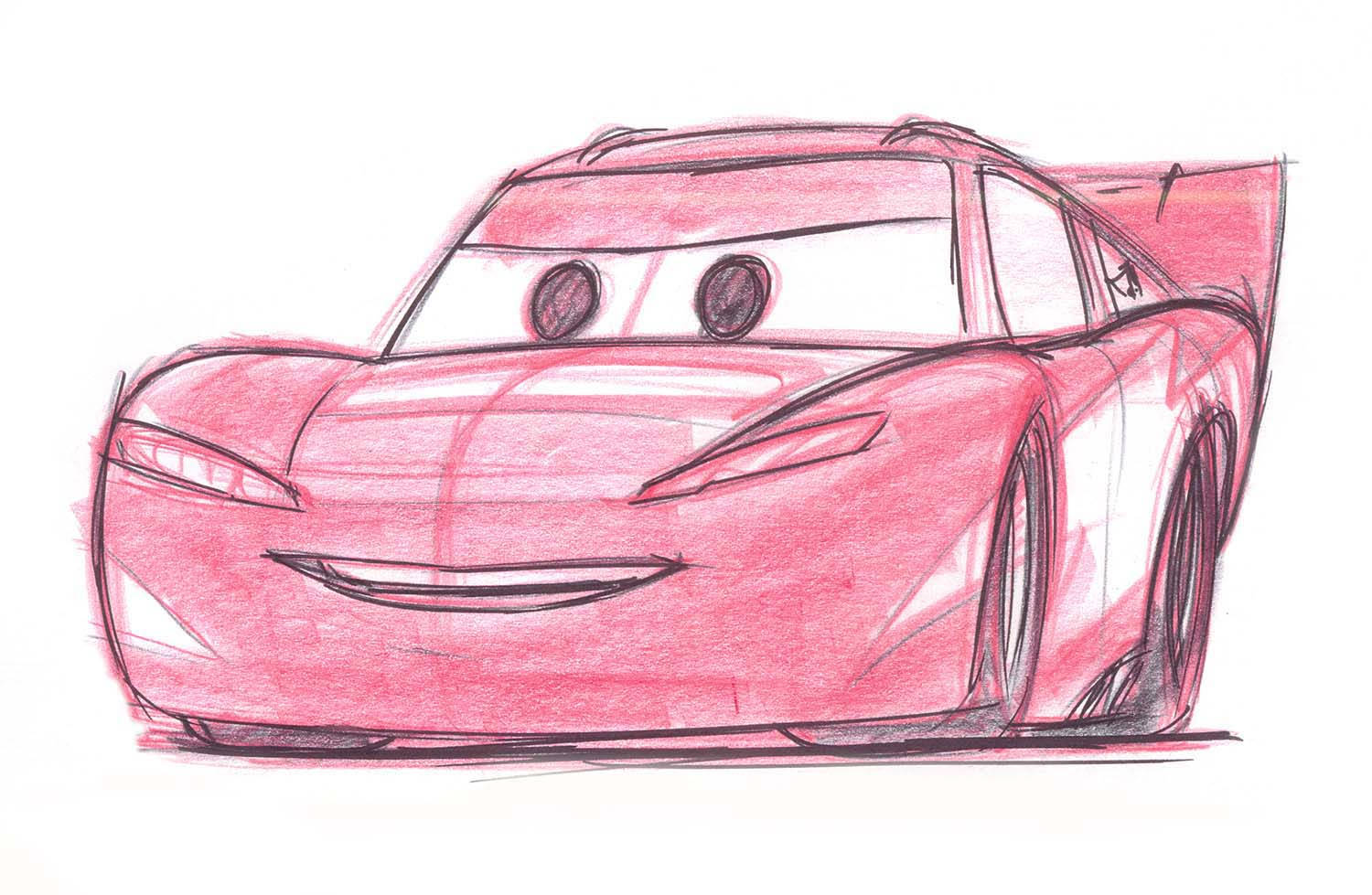 Disney Cars Lightning Sketch Wallpaper