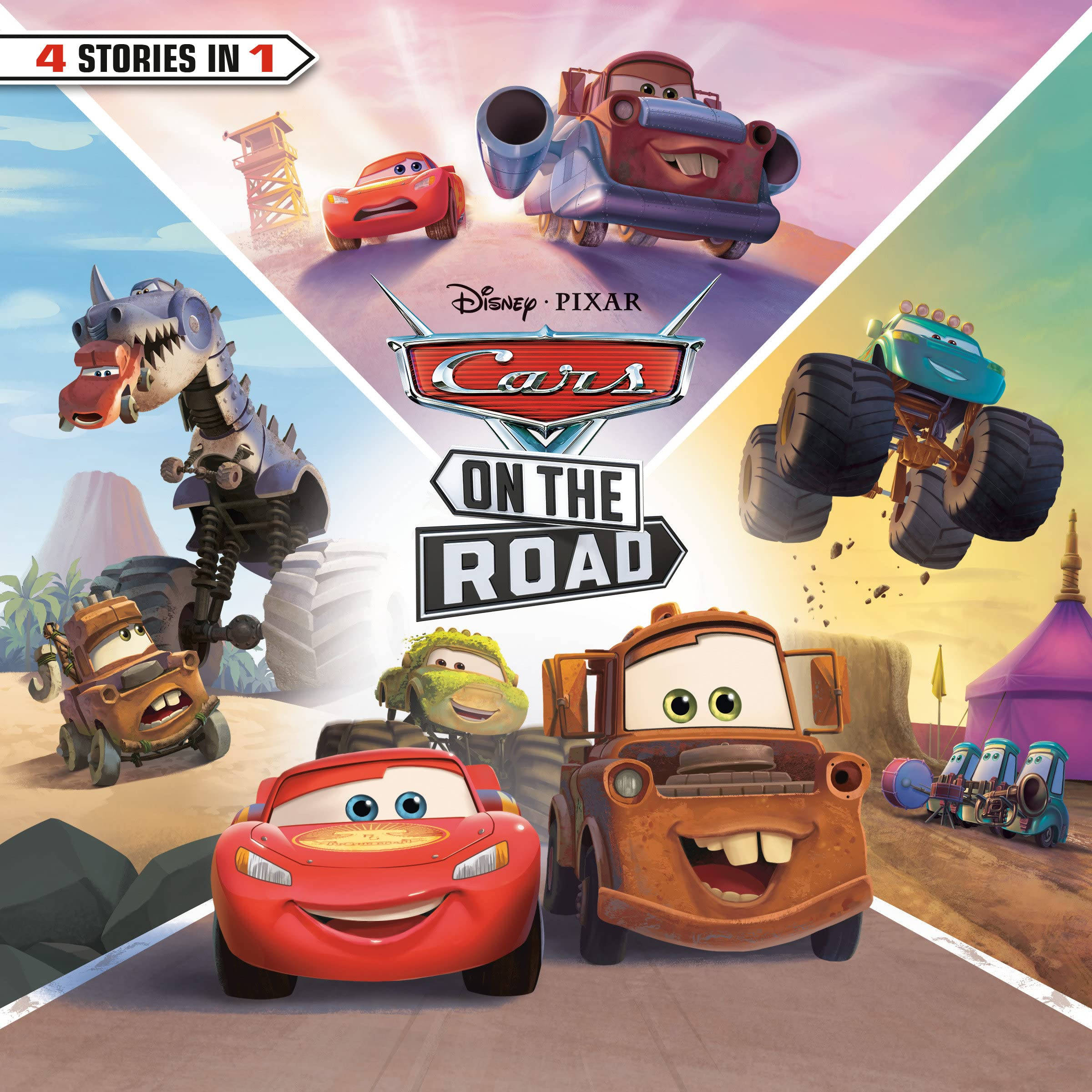 Disney Cars On The Road Poster Wallpaper
