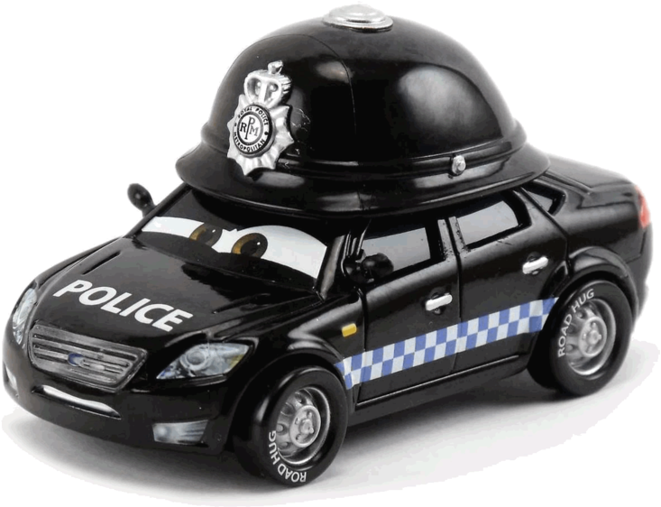 Disney Cars Police Character Toy PNG