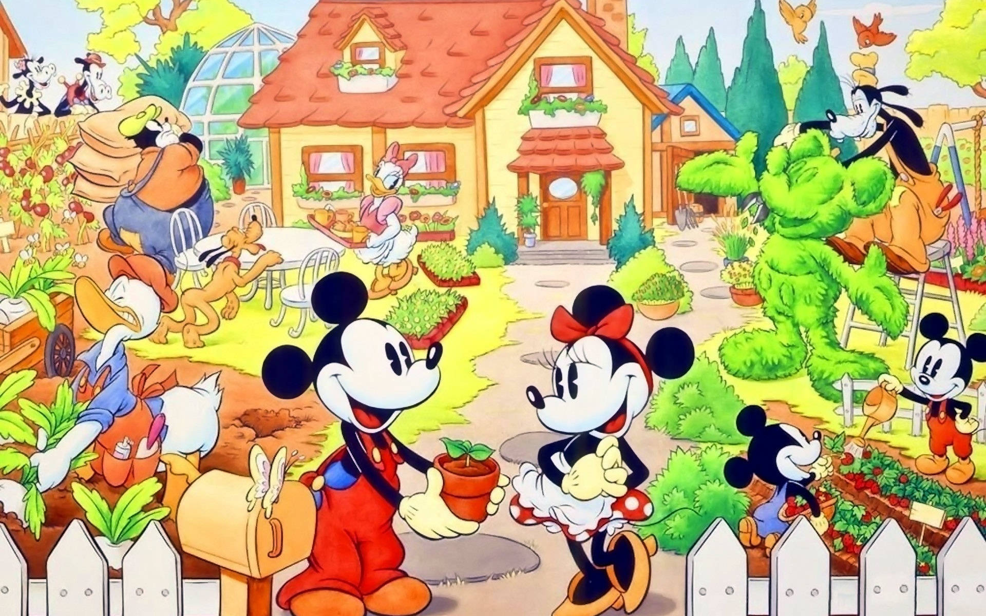 Disney Cartoon Family Wallpaper