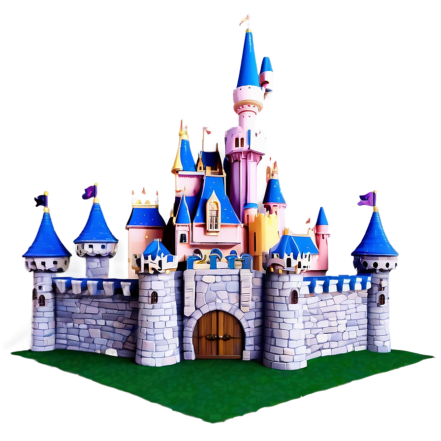 Disney Castle 3d Model Png Doj PNG