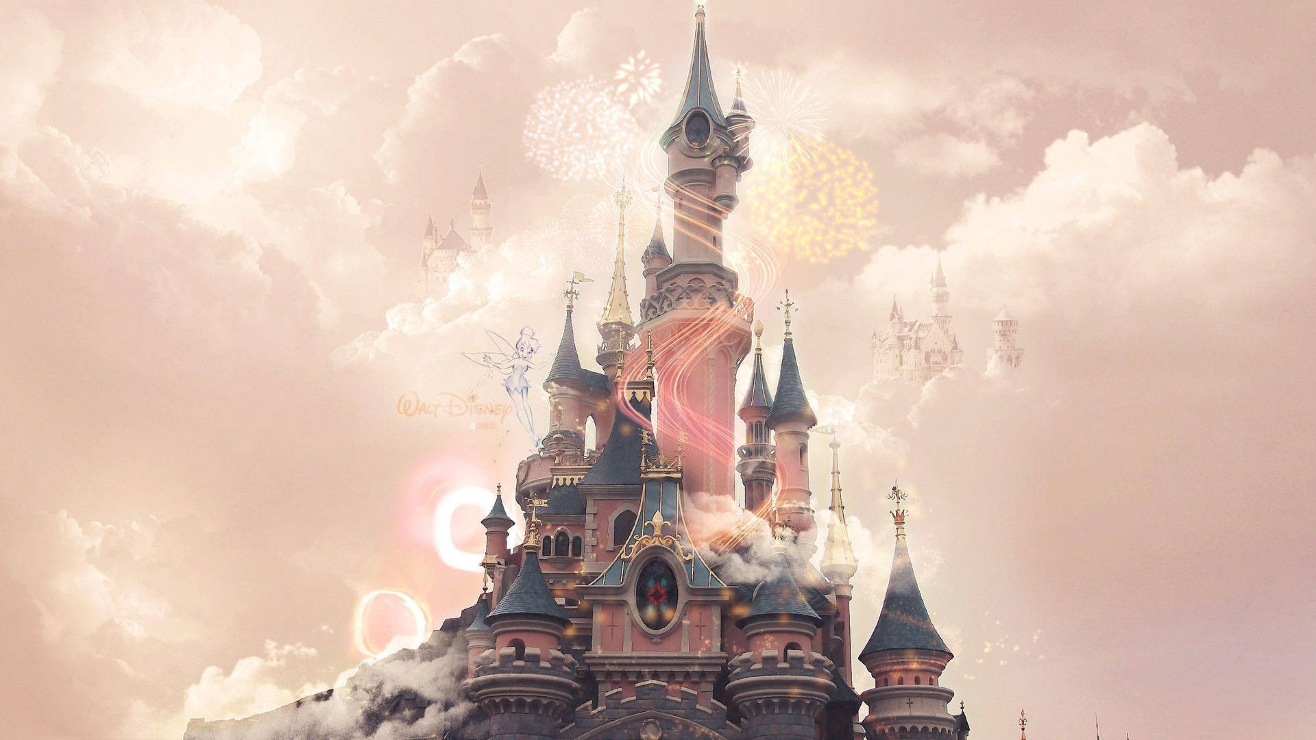 Disney Castle Aesthetic Fantasy Art Wallpaper