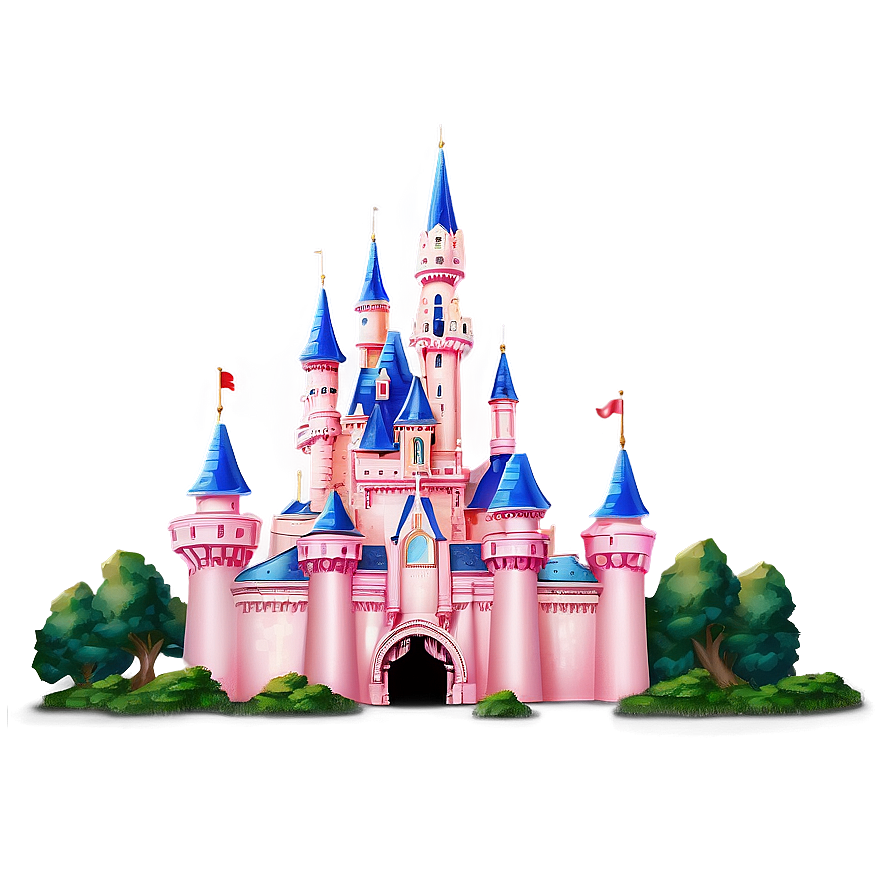 Download Disney Castle At Dawn Png 05242024 | Wallpapers.com