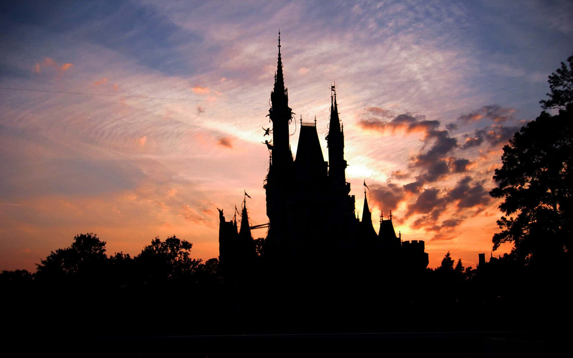 Bildden Magiska Disney-slott Som Drömmar Är Gjorda Av