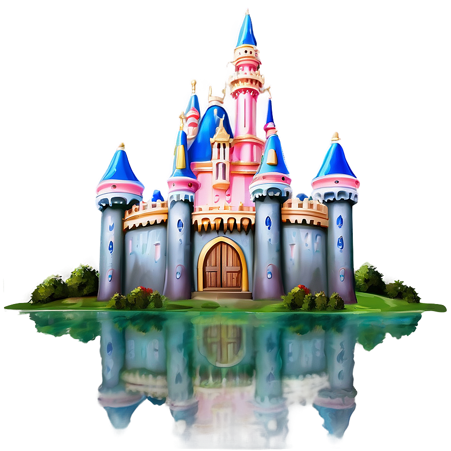Disney Castle By The Lake Png Ogy PNG