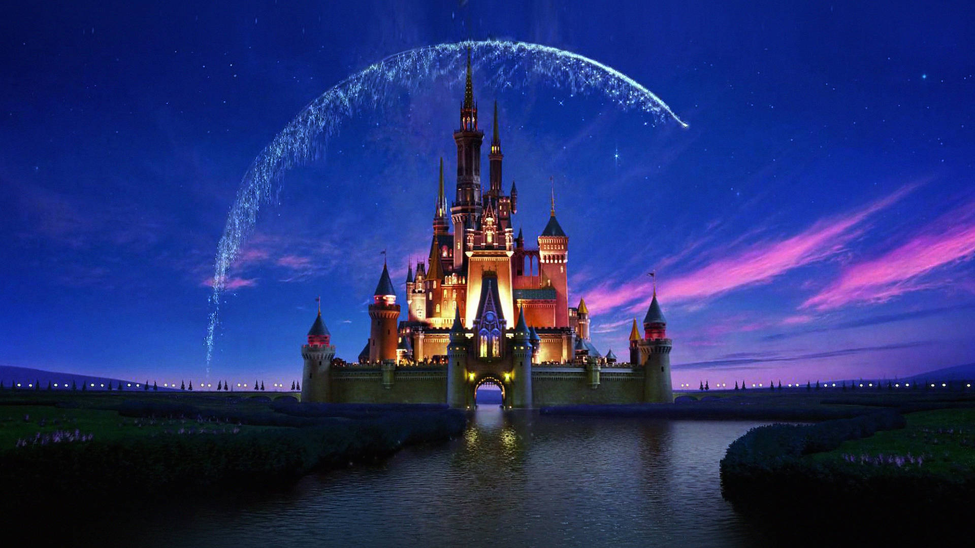 Disney Castle Fairy Dust Wallpaper