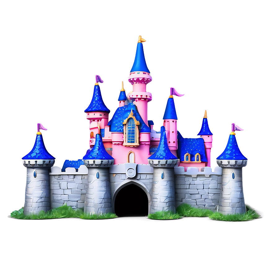 Download Disney Castle Fantasy Landscape Png 05242024 